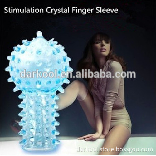 FL001/Wholesale sex toys for men/women,soft rubber finger sleeve massage